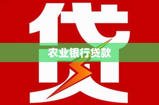 武穴农业银行贷款
