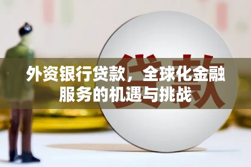 武穴外资银行贷款，全球化金融服务的机遇与挑战