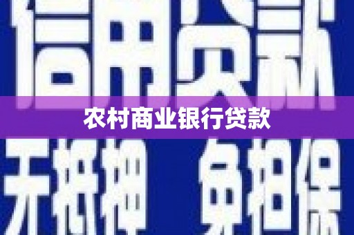 武穴农村商业银行贷款