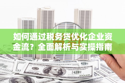 武穴如何通过税务贷优化企业资金流？全面解析与实操指南