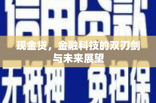 武穴现金贷，金融科技的双刃剑与未来展望