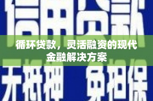 武穴循环贷款，灵活融资的现代金融解决方案