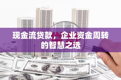 武穴现金流贷款，企业资金周转的智慧之选