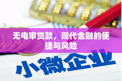 武穴无电审贷款，现代金融的便捷与风险