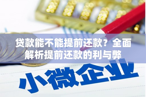 武穴贷款能不能提前还款？全面解析提前还款的利与弊