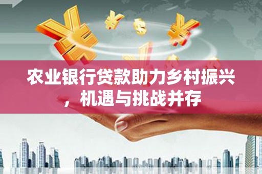 武穴农业银行贷款助力乡村振兴，机遇与挑战并存
