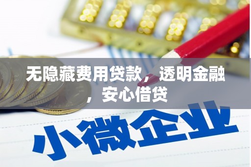 武穴无隐藏费用贷款，透明金融，安心借贷