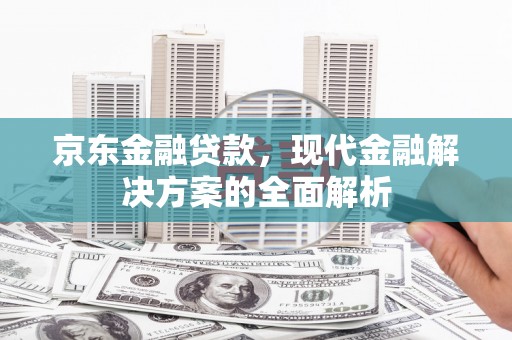 武穴京东金融贷款，现代金融解决方案的全面解析