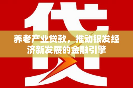 武穴养老产业贷款，推动银发经济新发展的金融引擎