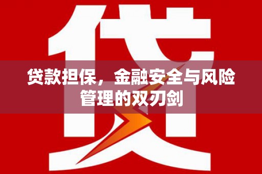 武穴贷款担保，金融安全与风险管理的双刃剑