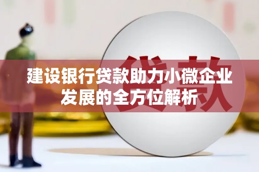 武穴建设银行贷款助力小微企业发展的全方位解析