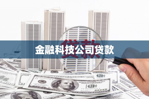 武穴金融科技公司贷款