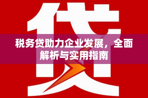 武穴税务贷助力企业发展，全面解析与实用指南