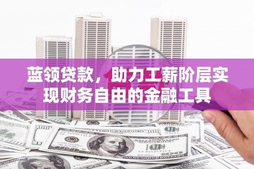 武穴蓝领贷款，助力工薪阶层实现财务自由的金融工具