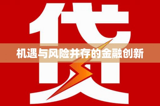 武穴机遇与风险并存的金融创新
